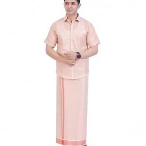 Traditional Indian Shirt and copper Dhoti