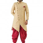 Men's Asymmetric Indo Western Sherwani Set