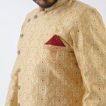 Men's Asymmetric Indo Western Sherwani Set