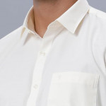 N Men’S White Full Sleeve Shirt With Gold