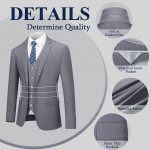 3 Piece Suits for Men Slim Fit Men's Suit