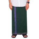 Cotton Temple Wear Green Dhoti