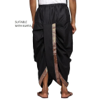 Men's Readymade Elastic Cotton Silk Dhoti for men, Free Size