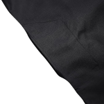 Men's Cotton Straight Fit Casual Black and Gold Solid Kurta